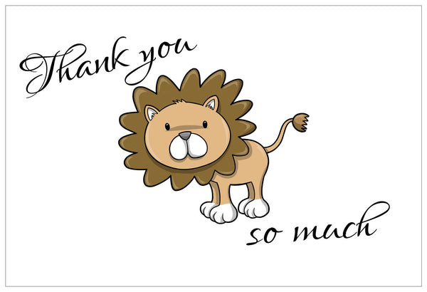 Creanoso Assorted Thank You Cards Pack (30-Pack) Ã¢â‚¬â€œ Bulk Cardstock Cute Animal Themed Card Set