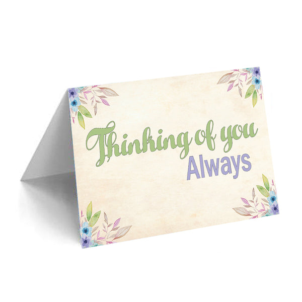Creanoso Assorted Greeting Cards Ã¢â‚¬â€œ Thinking of You Card Pack - Card Stock Flip Style Card Set