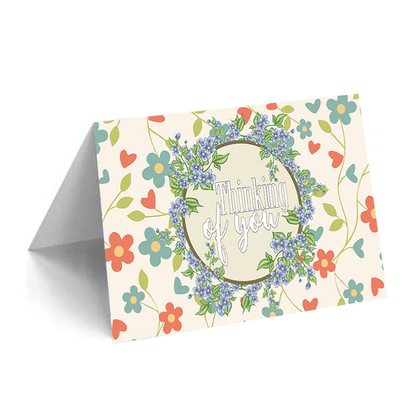 Creanoso Assorted Greeting Cards Ã¢â‚¬â€œ Thinking of You Card Pack - Card Stock Flip Style Card Set