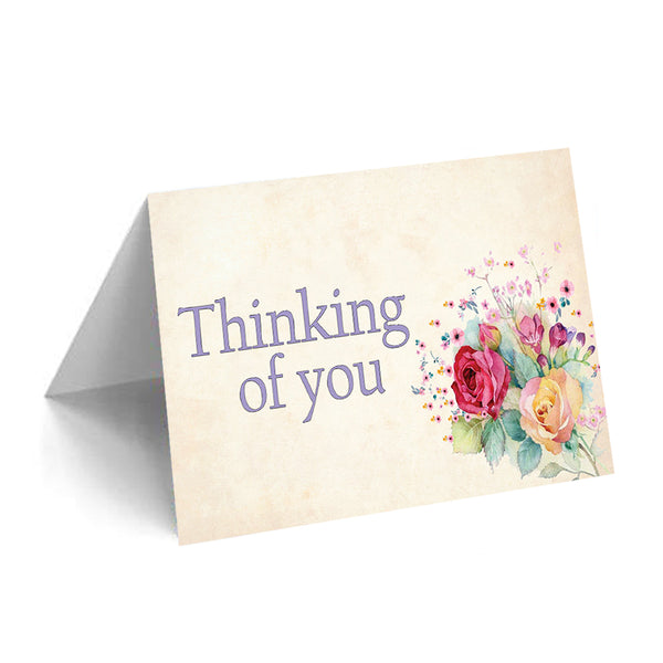 Creanoso Assorted Greeting Cards Ã¢â‚¬â€œ Thinking of You Card Pack - Card Stock Flip Style Card Set