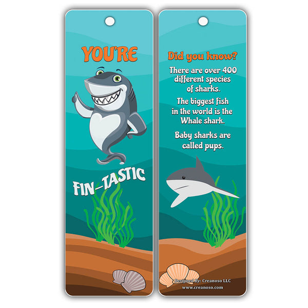 Creanoso Under the Sea Bookmark Cards ÃƒÂ¢Ã¢â€šÂ¬Ã¢â‚¬Å“ Fun Facts Underwater Creatures Learning Cards for Kids