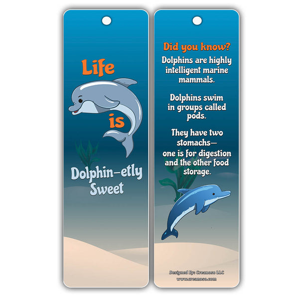 Creanoso Under the Sea Bookmark Cards ÃƒÂ¢Ã¢â€šÂ¬Ã¢â‚¬Å“ Fun Facts Underwater Creatures Learning Cards for Kids