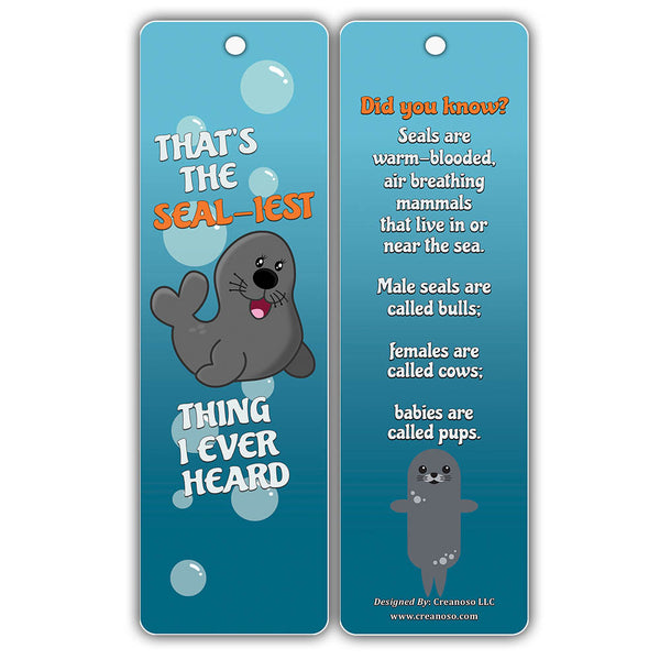 Creanoso Under the Sea Bookmark Cards ÃƒÂ¢Ã¢â€šÂ¬Ã¢â‚¬Å“ Fun Facts Underwater Creatures Learning Cards for Kids