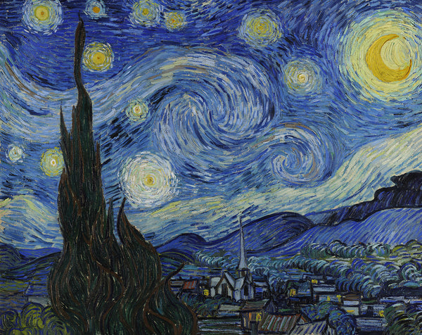 Creanoso Canvas Tote Bag Van Gogh Starry Night Ã¢â‚¬â€œ Large Polyester Cotton White Bag for Men, Women