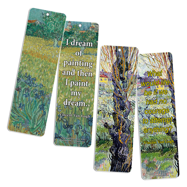 Creanoso Van Gogh Quotes Bookmarks  ÃƒÂ¢Ã¢â€šÂ¬Ã¢â‚¬Å“ Premium Gift Set ÃƒÂ¢Ã¢â€šÂ¬Ã¢â‚¬Å“ Inspiring Classical Art Sayings Set