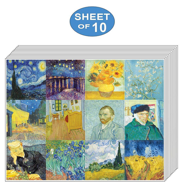 Creanoso Van Gogh Famous Paintings Decor Stickers Ã¢â‚¬â€œ Artistic Inspiring Wall Stickers