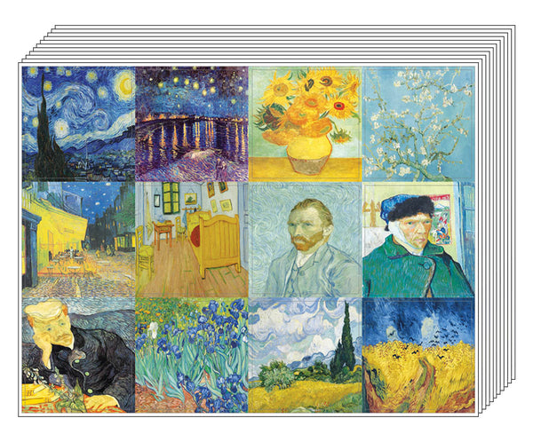 Creanoso Van Gogh Famous Paintings Decor Stickers Ã¢â‚¬â€œ Artistic Inspiring Wall Stickers