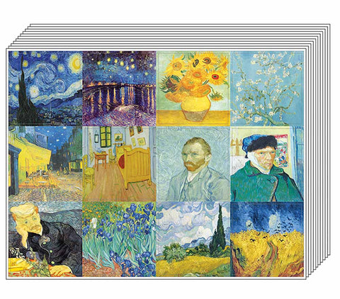 Creanoso Van Gogh Famous Paintings Decor Stickers Ã¢â‚¬â€œ Artistic Inspiring Wall Stickers