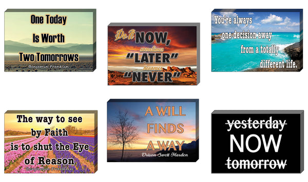 Creanoso Inspirational Wisdom Postcards (60-Pack) Ã¢â‚¬â€œ Six Assorted Quality Card Stock Set Ã¢â‚¬â€œ Premium Stocking Stuffers Gift Ideas Ã¢â‚¬â€œ Inspiring Words for Daily Life