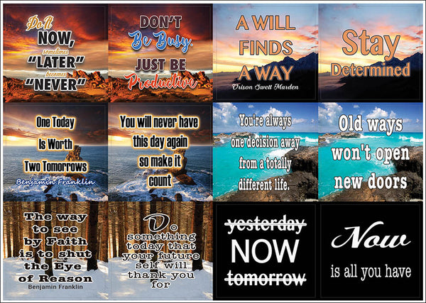 Creanoso Wisdom Stickers (10-Sheet) Ã¢â‚¬â€œ Assorted Stickers Gift Ideas for Men Women Teens