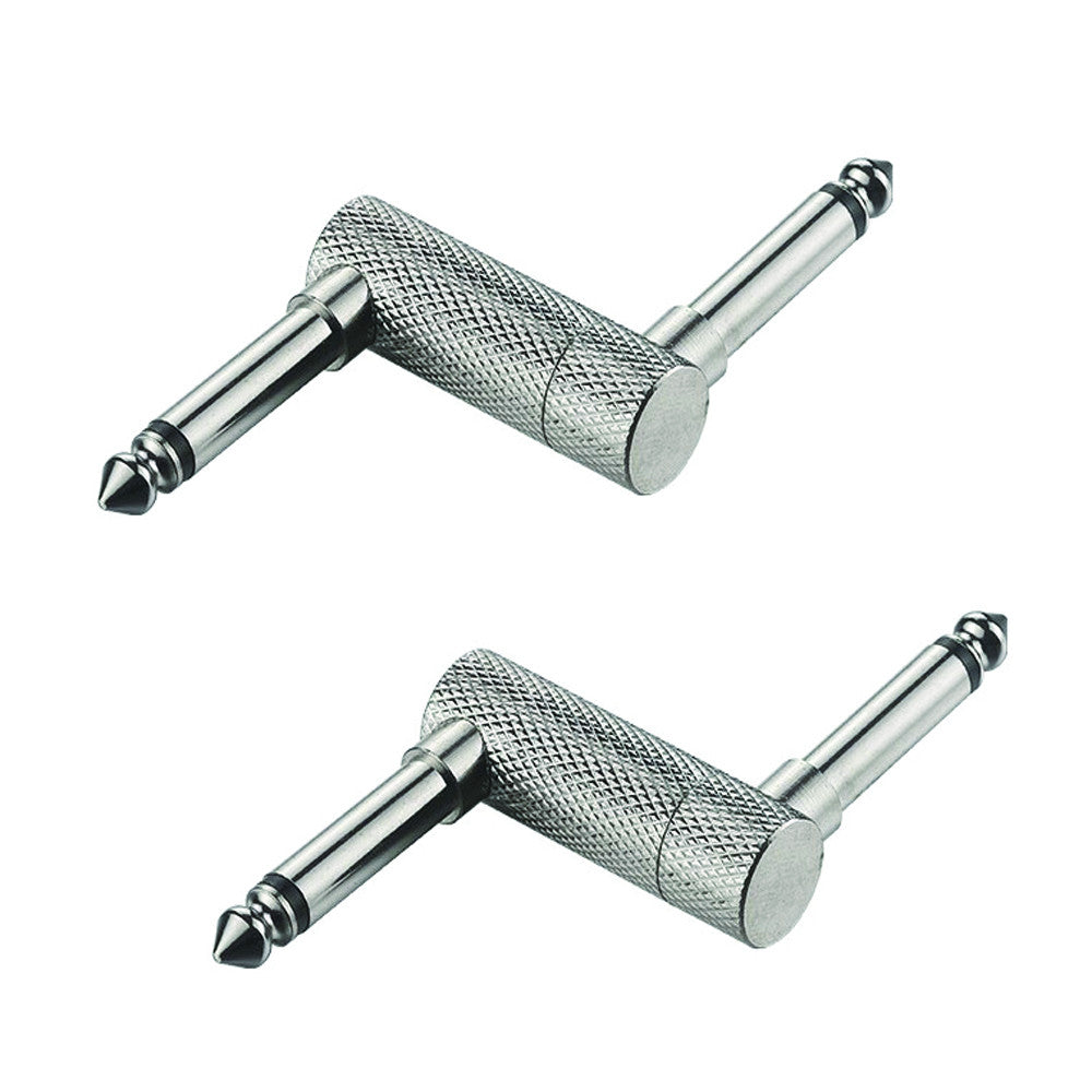 Creanoso Guitar Pedal Crank Coupler - 2 pack - 1/4 TS Offset Jacks Pedal Connector