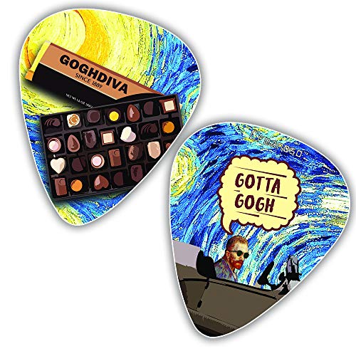 Creanoso Obsessed with Van Gogh Guitar Picks (12-Pack) - Best Gifts for Guitarist, Musicians