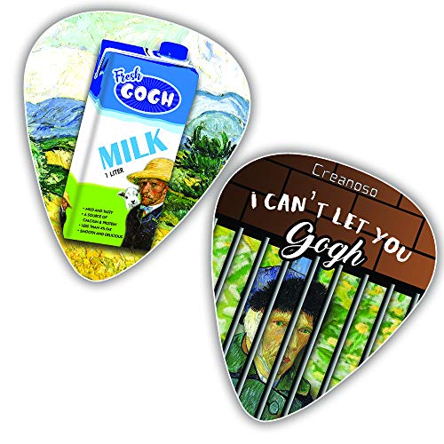 Creanoso Obsessed with Van Gogh Guitar Picks (12-Pack) - Best Gifts for Guitarist, Musicians